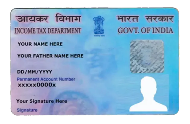 PAN Card Application Processing Fee